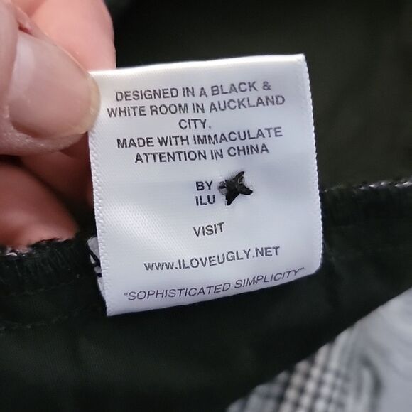 I Love Ugly Kobe Pant in Black/White Check - Picture 9 of 9